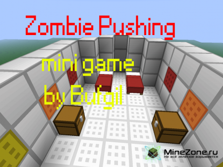 Zombie Pushing-mini game in minecraft
