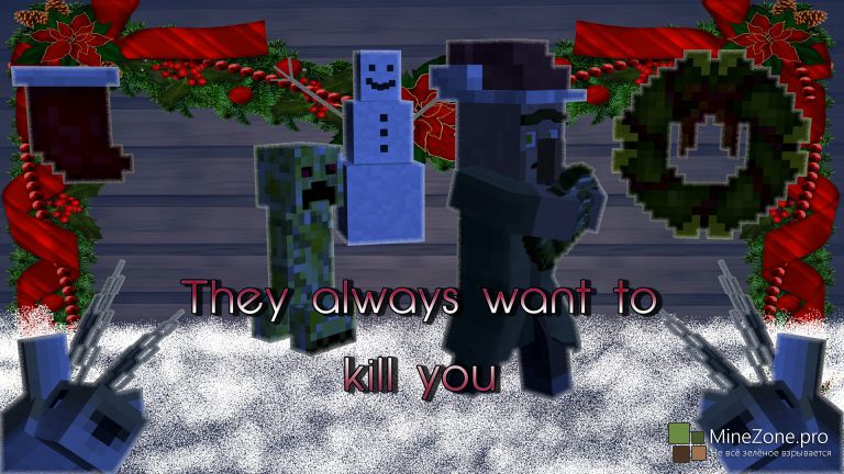 Minecraft Christmas Animation: "They always want to kill you!"