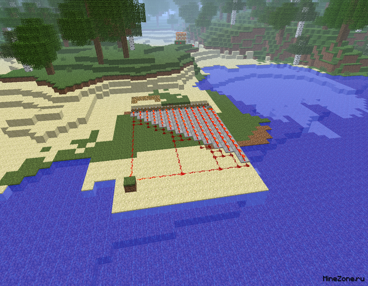 Трамплин на поршнях и их поочередная работа