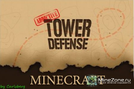 Обзор карты в стиле Tower Defense в Minecraft