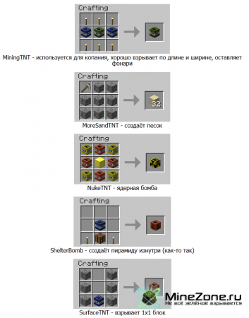 [1.2.5] TooMuchTNT - много новых видов TNT