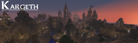 KARGETH (medieval city / world project) 4500х4000 blocks