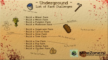 [minecraft-pg5] Survival Map: Underground - You'll never see the sunlight again