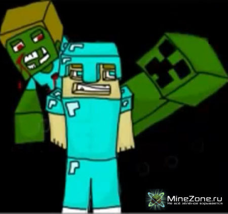 [Рисуем]Steave c 2 криперами