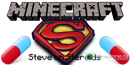[1.3.2] SUPER PILLS MOD v4.0! (STEVE ON STEROIDS, SUPER HUMAN POWERS!)