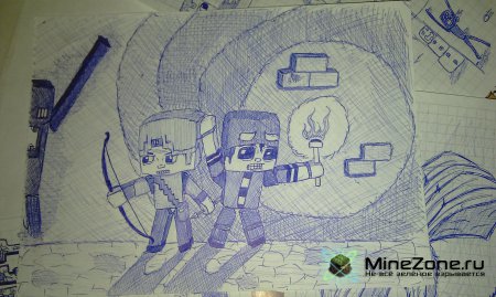 Рисунки на тему MineCraft by Kivvi159 (2 часть)