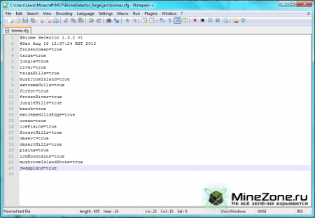 [1.5.1] Spikitiger's Biome Selector