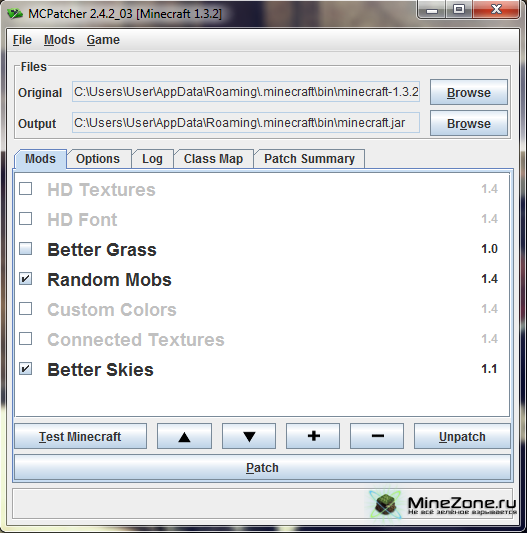 [12w36a/1.3.2] MCPatcher HD fix 2.4.2_03