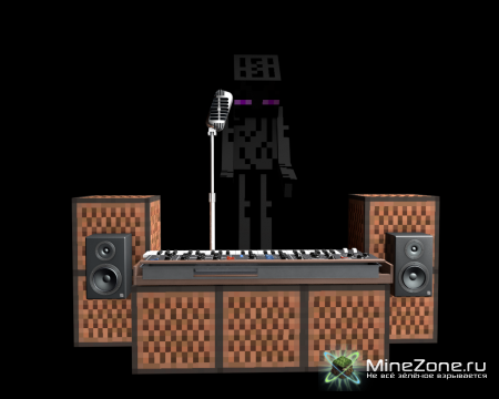 "Ender playing on a synthesizer" - Minecraft animation