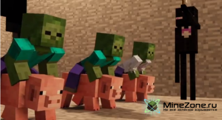 Pig Racing - A Minecraft Animation
