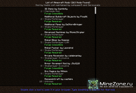 [1.4.6] [Forge] Ingame mod list