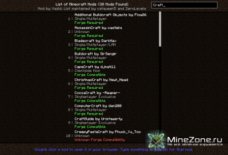 [1.4.6] [Forge] Ingame mod list