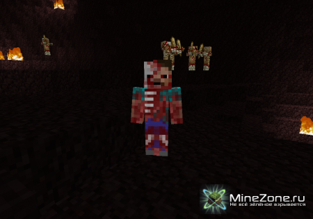 [1.4.7] Mo` Zombies! - 13 новых зомби + Плащ Зомби-Крипера!