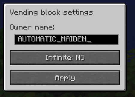 [1.5.2]Vending Block Mod