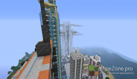 Карта "Божественный небоскреб" для Minecraft