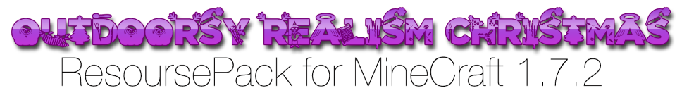 [1.7.4]Outdoorsy Realism Christmas Resource Pack