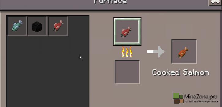 В карманном Minecraft можно будет готовить рыбу