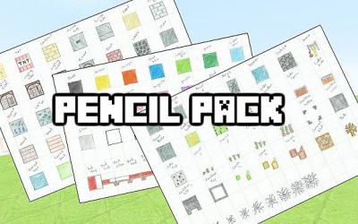 [1.9+] [128x] Pencil Pack Hand Drawn Resource Pack