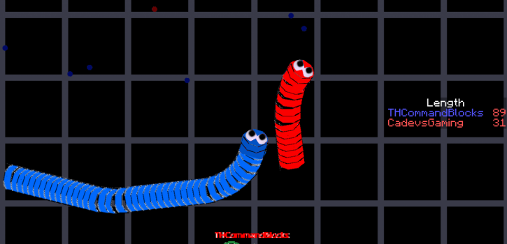 [1.9] Slither.io in Vanilla Minecraft
