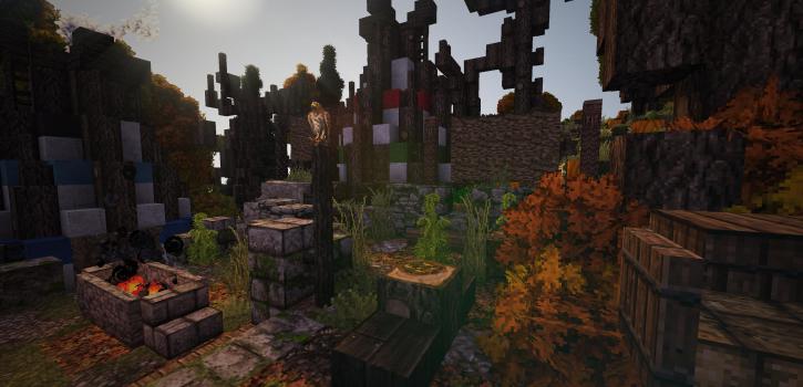 Fall’s End - An Old Native American Themed Map